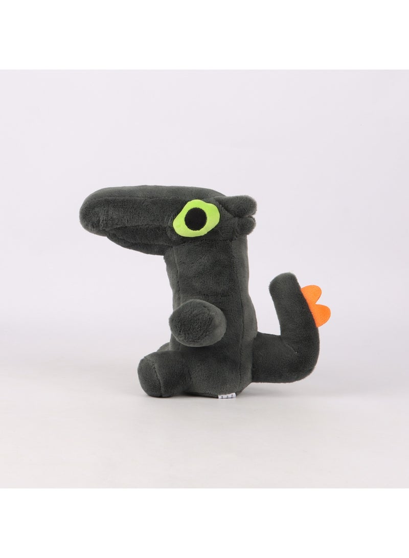 23 CM Cartoon Black Dragon Plush Toy Soft Stuffed Cute Doll For Girls And Boys All Ages Gift - Image 3